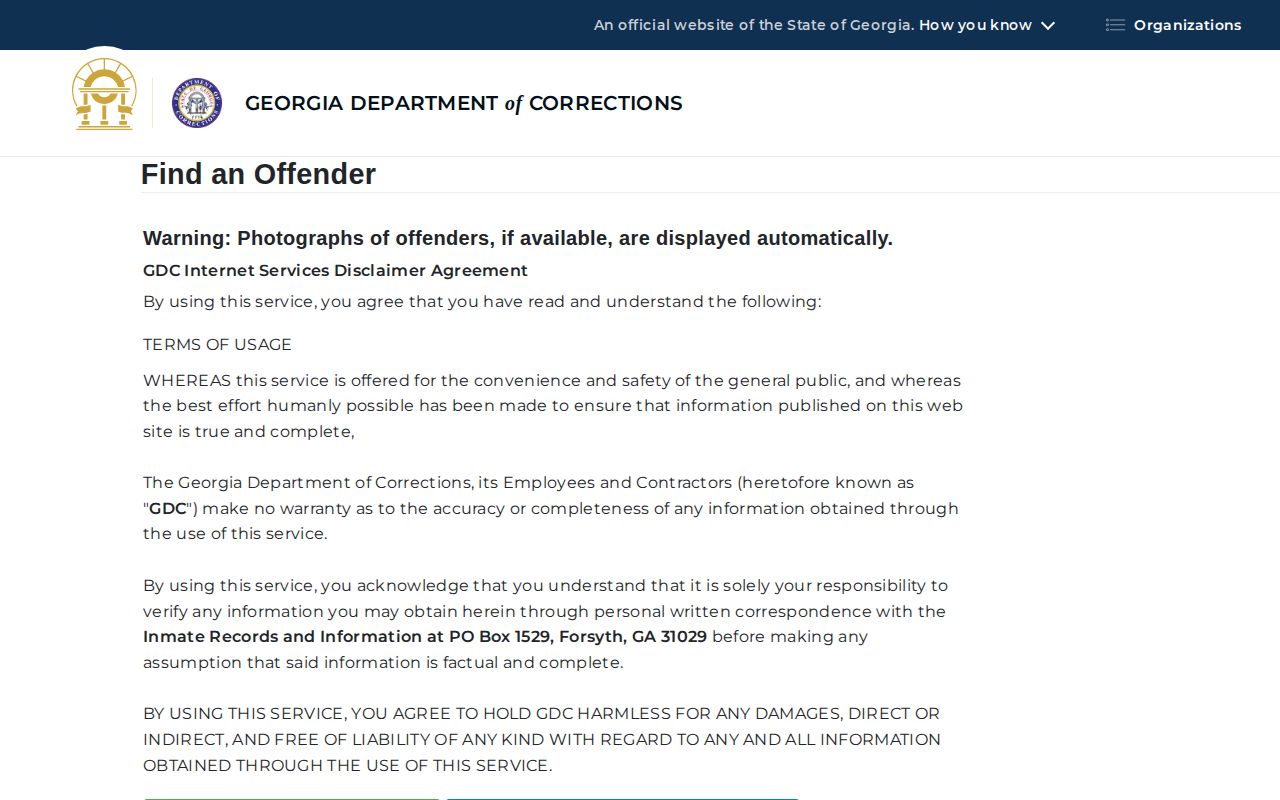Lowndes County released inmates GDC offender search