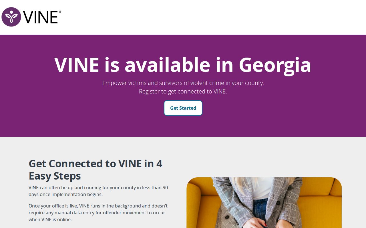 Georgia VINE information for Lowndes County release alerts